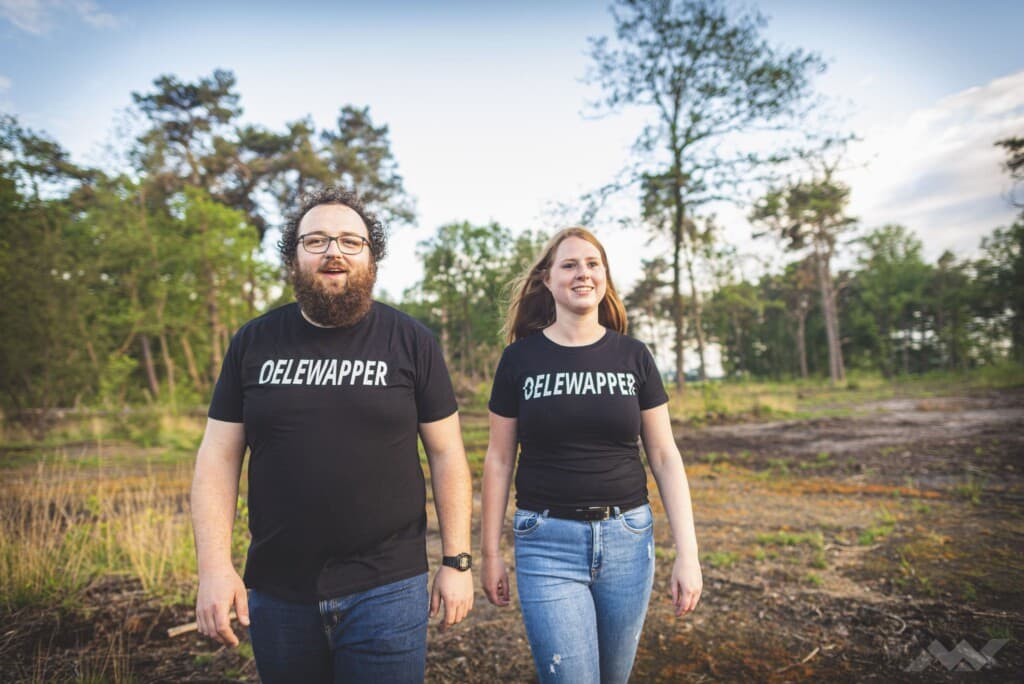 oelewapper t-shirt zwart